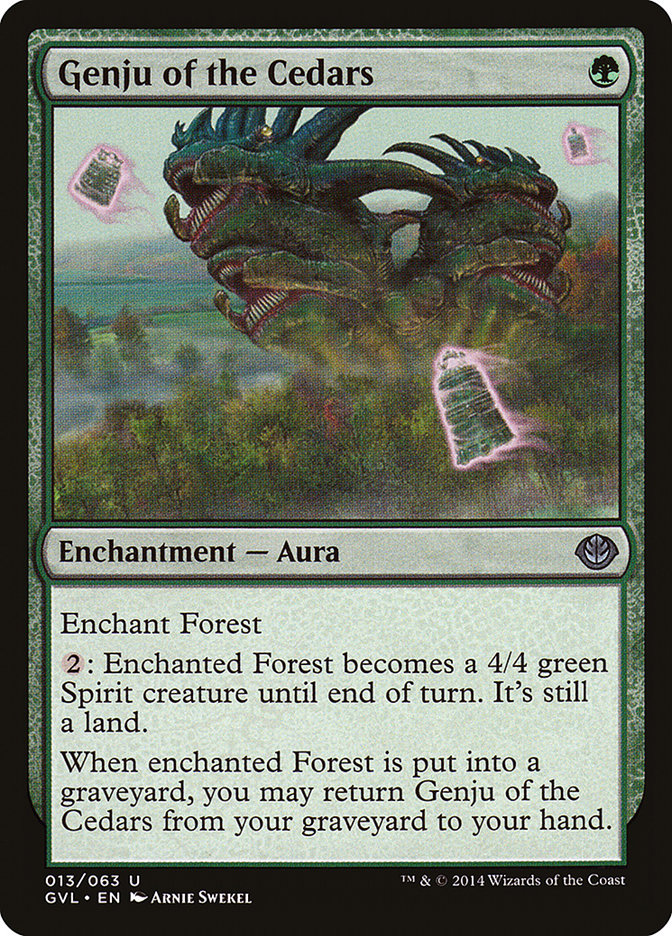 Genju of the Cedars (Garruk vs. Liliana) [Duel Decks Anthology] Magic: The Gathering
