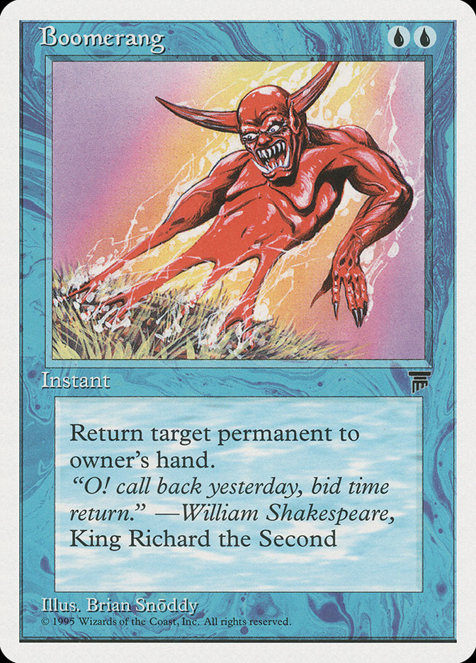 Boomerang [Chronicles] Magic: The Gathering