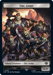 Food (09) // Orc Army (05) Double-Sided Token [The Lord of the Rings: Tales of Middle-Earth Tokens] Magic: The Gathering