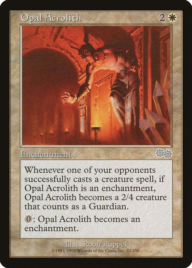 Opal Acrolith [Urza's Saga] Magic: The Gathering
