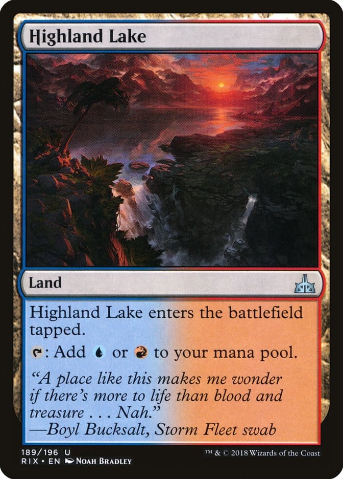 Highland Lake [Rivals of Ixalan] Magic: The Gathering