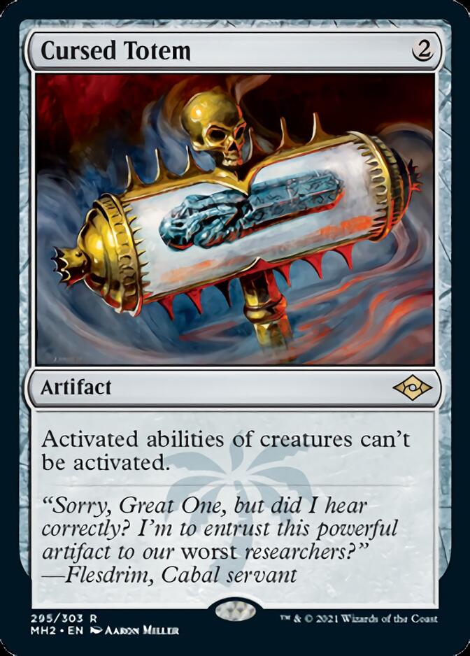 Cursed Totem (Foil Etched) [Modern Horizons 2] Magic: The Gathering
