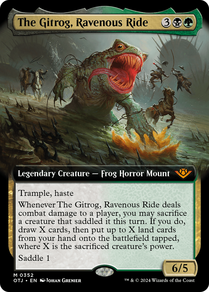 The Gitrog, Ravenous Ride (Extended Art) [Outlaws of Thunder Junction] Magic: The Gathering