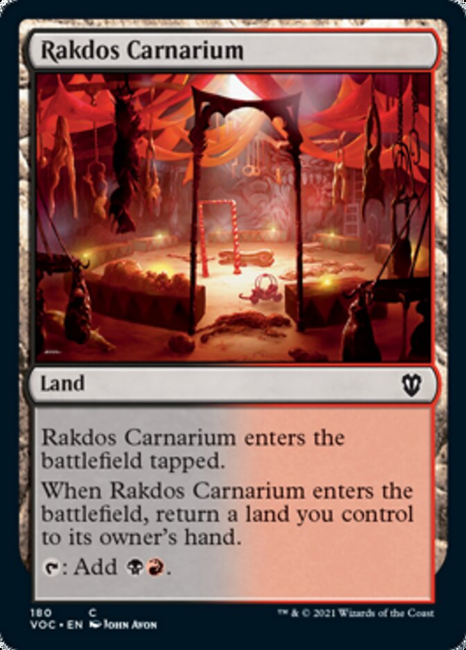 Rakdos Carnarium [Innistrad: Crimson Vow Commander] Magic: The Gathering