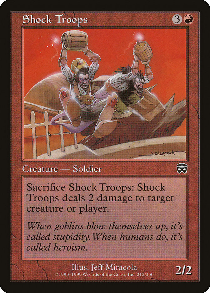 Shock Troops [Mercadian Masques] Magic: The Gathering