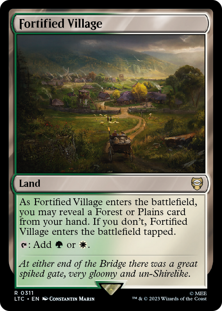 Fortified Village [The Lord of the Rings: Tales of Middle-Earth Commander] Magic: The Gathering