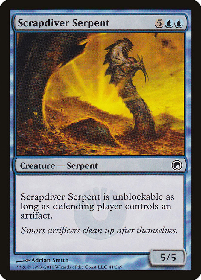 Scrapdiver Serpent [Scars of Mirrodin] Magic: The Gathering