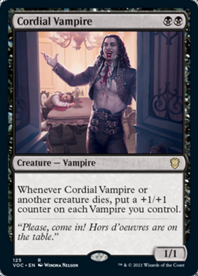 Cordial Vampire [Innistrad: Crimson Vow Commander] Magic: The Gathering