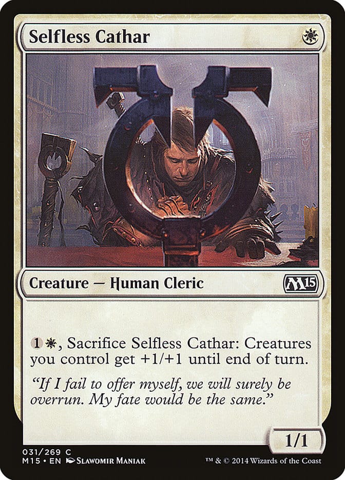 Selfless Cathar [Magic 2015] Magic: The Gathering