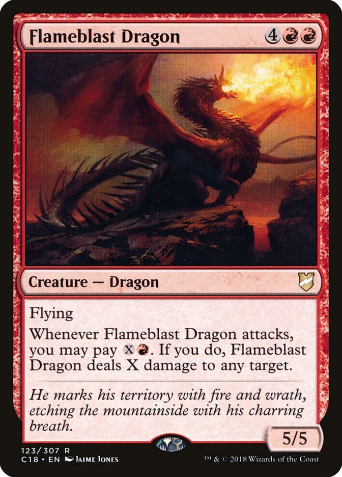 Flameblast Dragon [Commander 2018] Magic: The Gathering