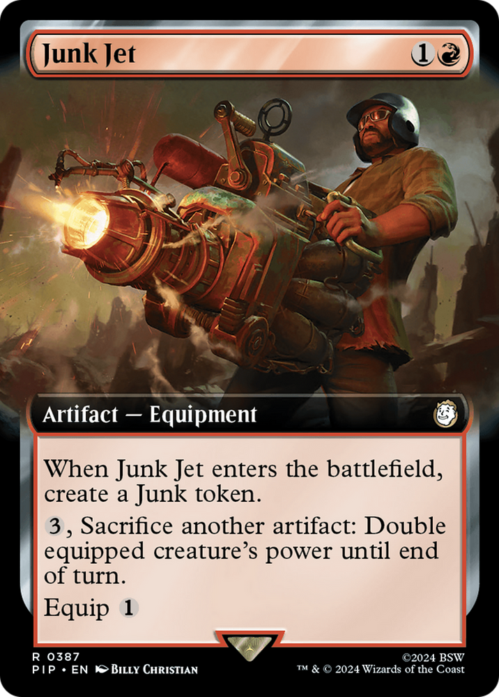 Junk Jet (Extended Art) [Fallout] Magic: The Gathering
