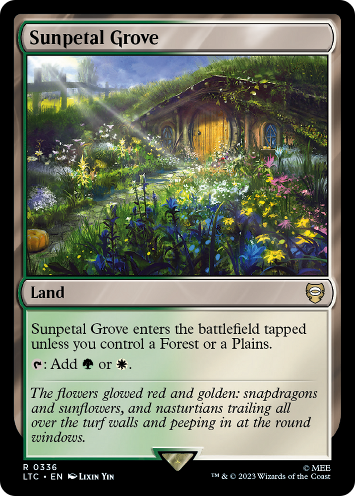 Sunpetal Grove [The Lord of the Rings: Tales of Middle-Earth Commander] Magic: The Gathering
