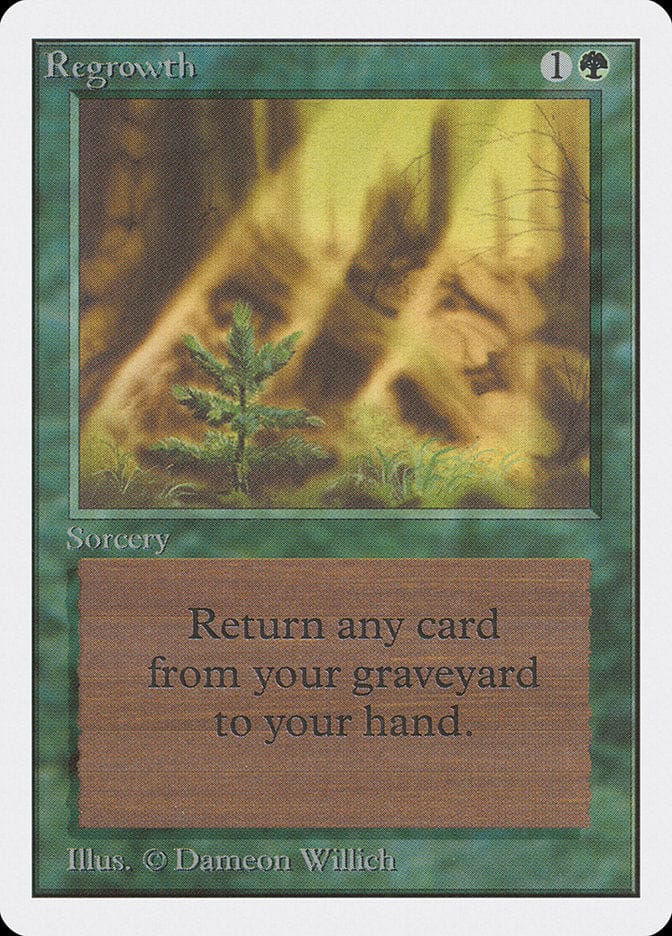 Regrowth [Unlimited Edition] Magic: The Gathering