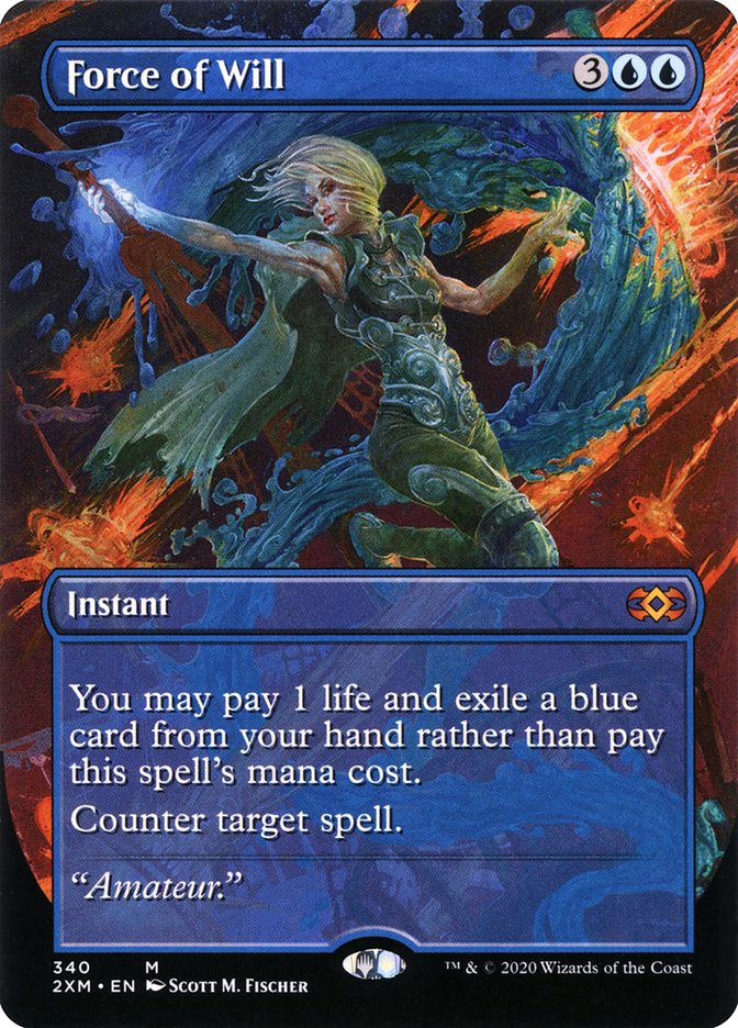 Force of Will (Toppers) [Double Masters] Magic: The Gathering