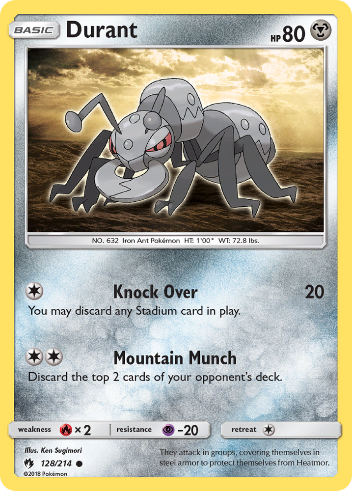Durant (128/214) [Sun & Moon: Lost Thunder] Pokémon