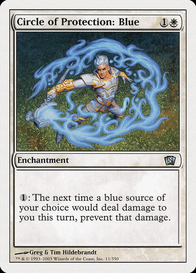 Circle of Protection: Blue [Eighth Edition] Magic: The Gathering