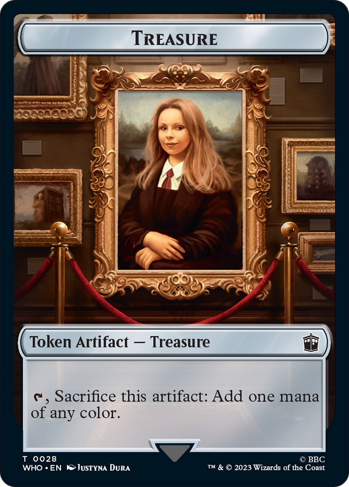 Horse // Treasure (0028) Double-Sided Token [Doctor Who Tokens] Magic: The Gathering