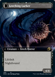 Curse of Leeches // Leeching Lurker (Extended Art) [Innistrad: Midnight Hunt] Magic: The Gathering