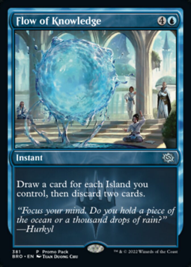 Flow of Knowledge (Promo Pack) [The Brothers' War Promos] Magic: The Gathering