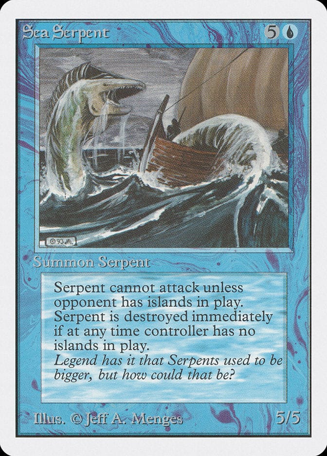 Sea Serpent [Unlimited Edition] Magic: The Gathering