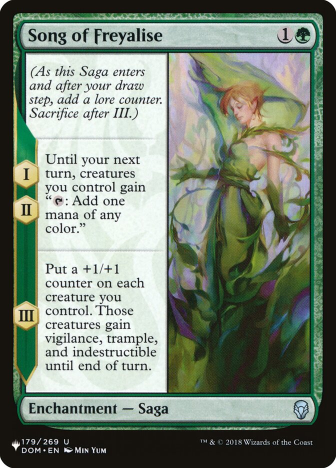 Song of Freyalise [The List] Magic: The Gathering