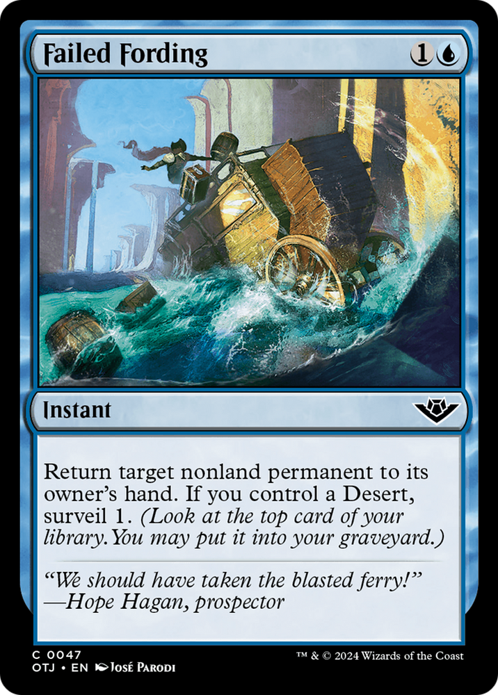 Failed Fording [Outlaws of Thunder Junction] Magic: The Gathering