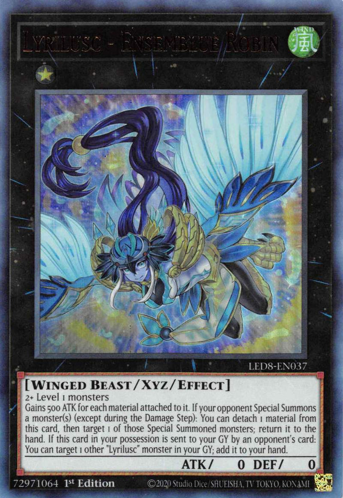Lyrilusc - Ensemblue Robin [LED8-EN037] Ultra Rare - Yugioh Cards For Your TCG Needs!