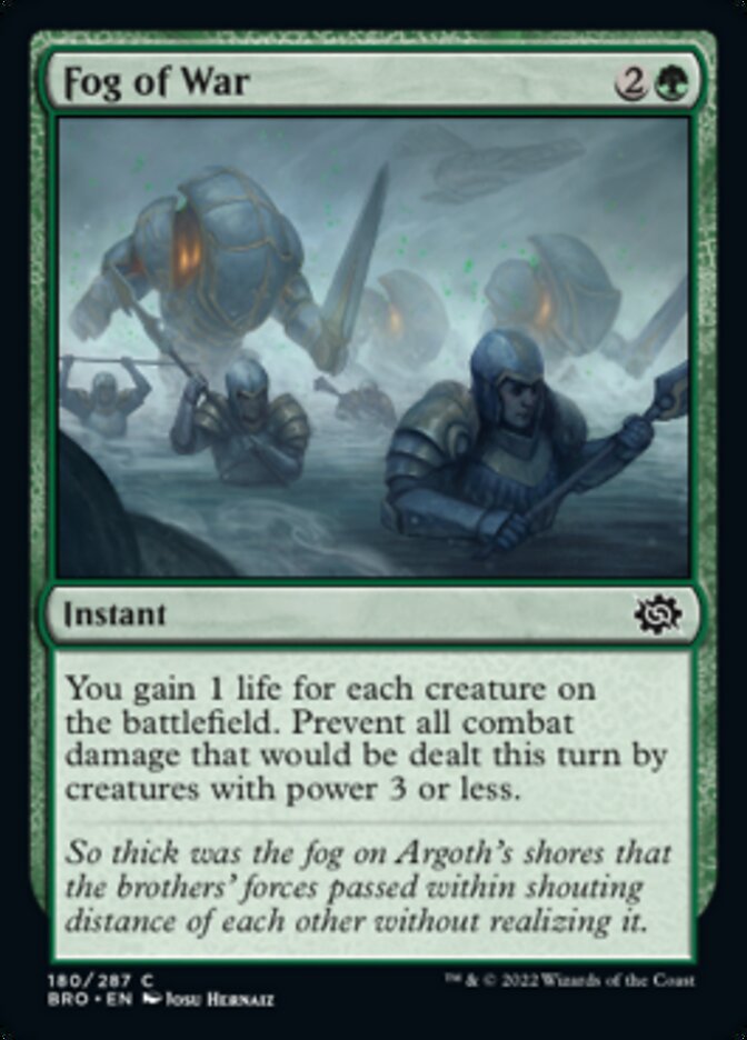 Fog of War [The Brothers' War] Magic: The Gathering