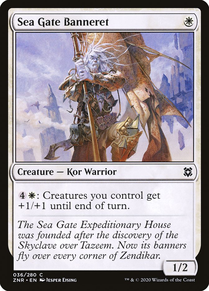 Sea Gate Banneret [Zendikar Rising] Magic: The Gathering