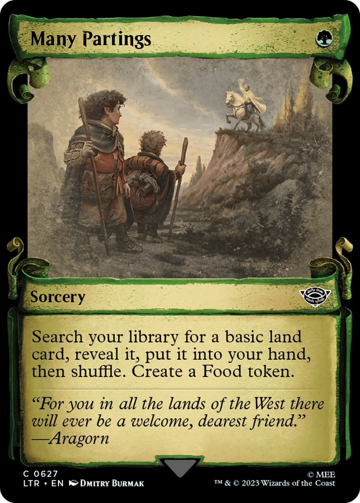 Many Partings [The Lord of the Rings: Tales of Middle-Earth Showcase Scrolls] Magic: The Gathering