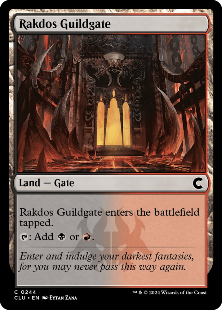 Rakdos Guildgate [Ravnica: Clue Edition] Magic: The Gathering