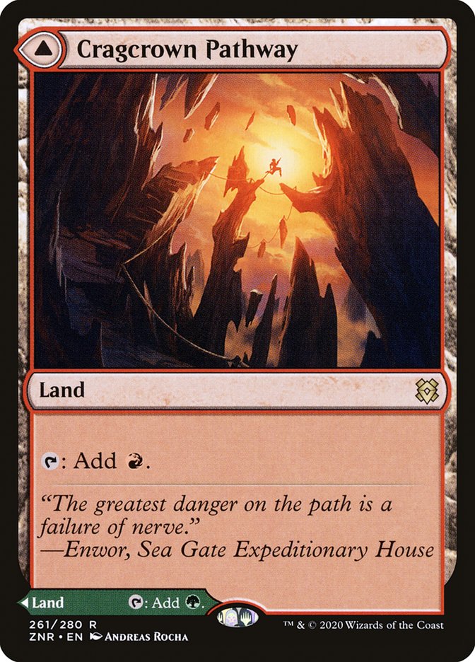 Cragcrown Pathway // Timbercrown Pathway [Zendikar Rising] Magic: The Gathering