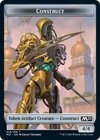 Construct // Soldier Double-Sided Token [Core Set 2021 Tokens] Magic: The Gathering
