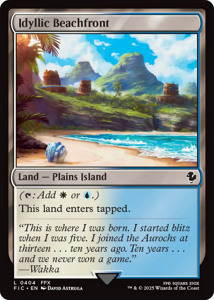 Idyllic Beachfront [FINAL FANTASY Commander] Magic: The Gathering