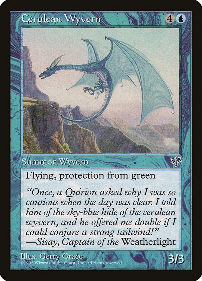 Cerulean Wyvern [Mirage] Magic: The Gathering