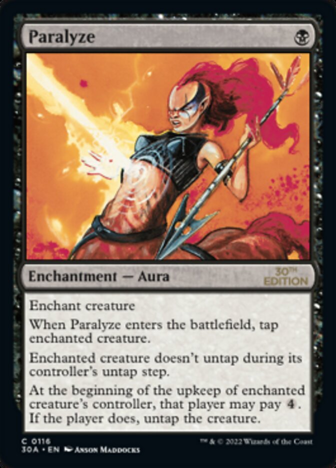 Paralyze [30th Anniversary Edition] Magic: The Gathering
