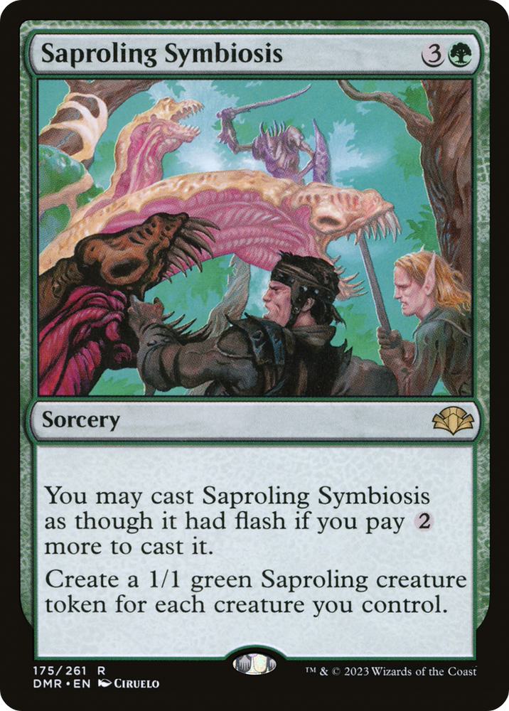 Saproling Symbiosis [Dominaria Remastered] Magic: The Gathering
