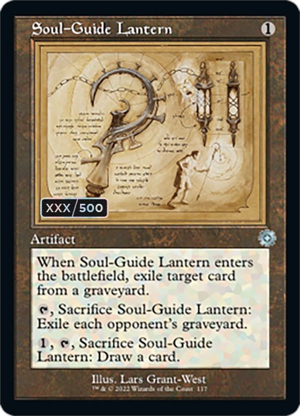 Soul-Guide Lantern (Retro Schematic) (Serialized) [The Brothers' War Retro Artifacts] Magic: The Gathering