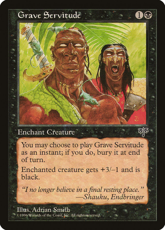 Grave Servitude [Mirage] Magic: The Gathering