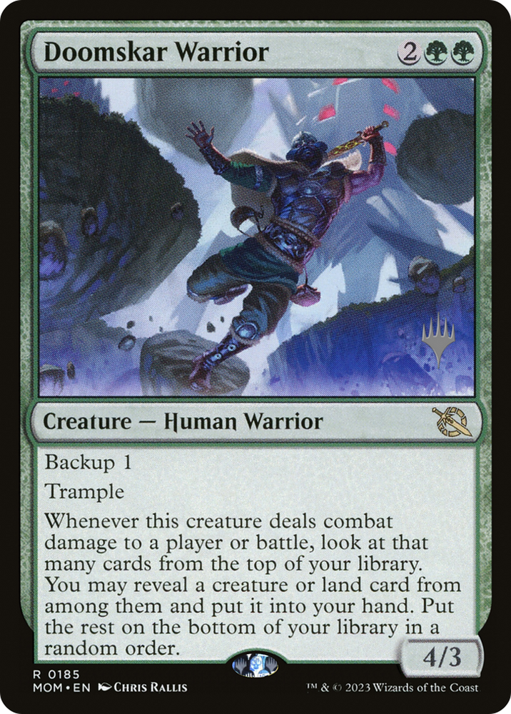 Doomskar Warrior (Promo Pack) [March of the Machine Promos] Magic: The Gathering