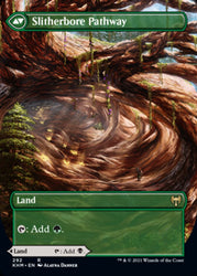 Darkbore Pathway // Slitherbore Pathway (Borderless Alternate Art) [Kaldheim] Magic: The Gathering