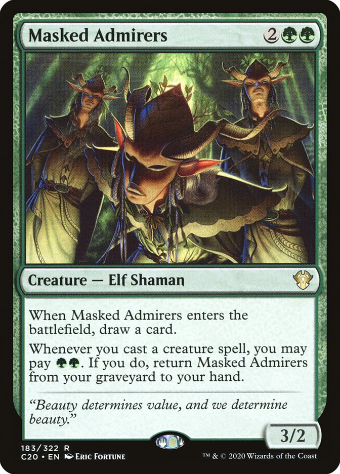 Masked Admirers [Commander 2020] Magic: The Gathering