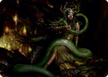 Saryth, the Viper's Fang Art Card [Innistrad: Midnight Hunt Art Series] Magic: The Gathering