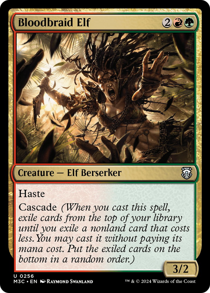 Bloodbraid Elf (Ripple Foil) [Modern Horizons 3 Commander] Magic: The Gathering
