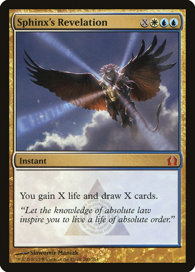 Sphinx's Revelation [Return to Ravnica] Magic: The Gathering
