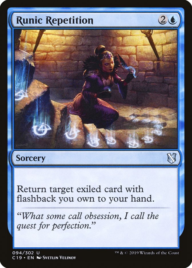 Runic Repetition [Commander 2019] Magic: The Gathering