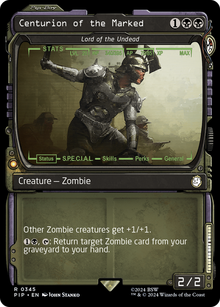 Centurion of the Marked - Lord of the Undead (Showcase) [Fallout] Magic: The Gathering