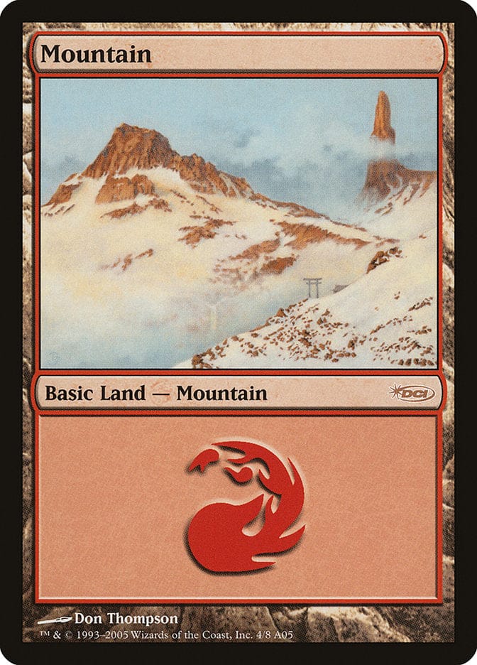Mountain (4) [Arena League 2005] Magic: The Gathering