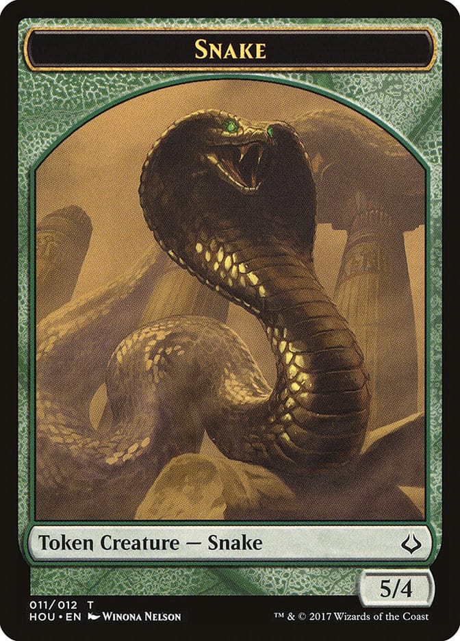 Snake Token [Hour of Devastation Tokens] Magic: The Gathering