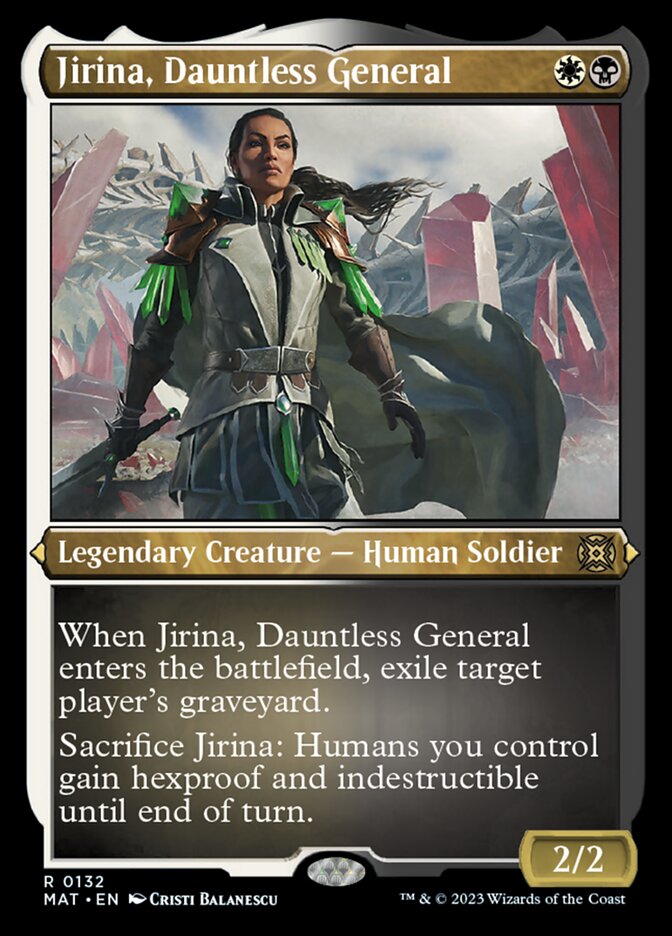 Jirina, Dauntless General (Foil Etched) [March of the Machine: The Aftermath] Magic: The Gathering